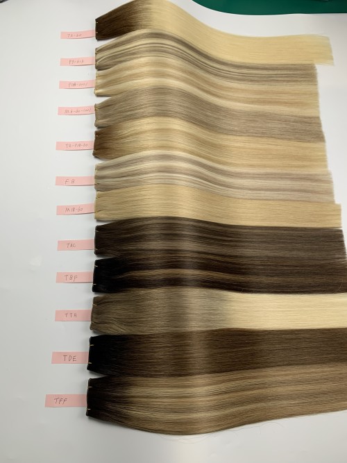 Genius weft manufacturer sourced from vietnam europeam remy cuticle aligned hand tied weft